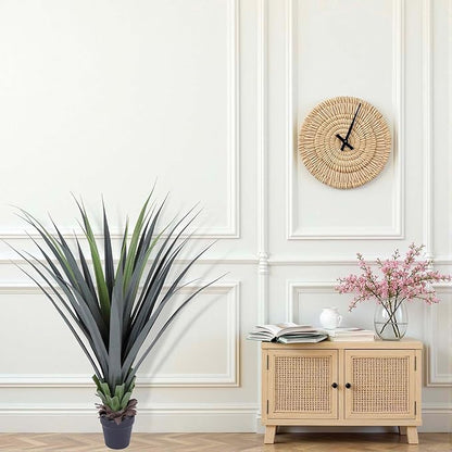 44inch Artificial Agave Plant Potted Plants Fake Agave Plant for Home Office Garden Indoor Outdoor Decoration (2PACK)