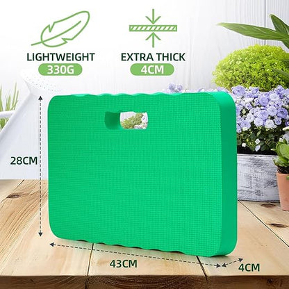 Ohuhu Premium Thick Kneeling Pad, 2-Pack Large Comfortable Gardening Knee Mat with 2 Different Surfaces, Extra Thick Knee Cushion Kneeler for Gardening, Work, Baby Bath, Exercise Christmas Gifts