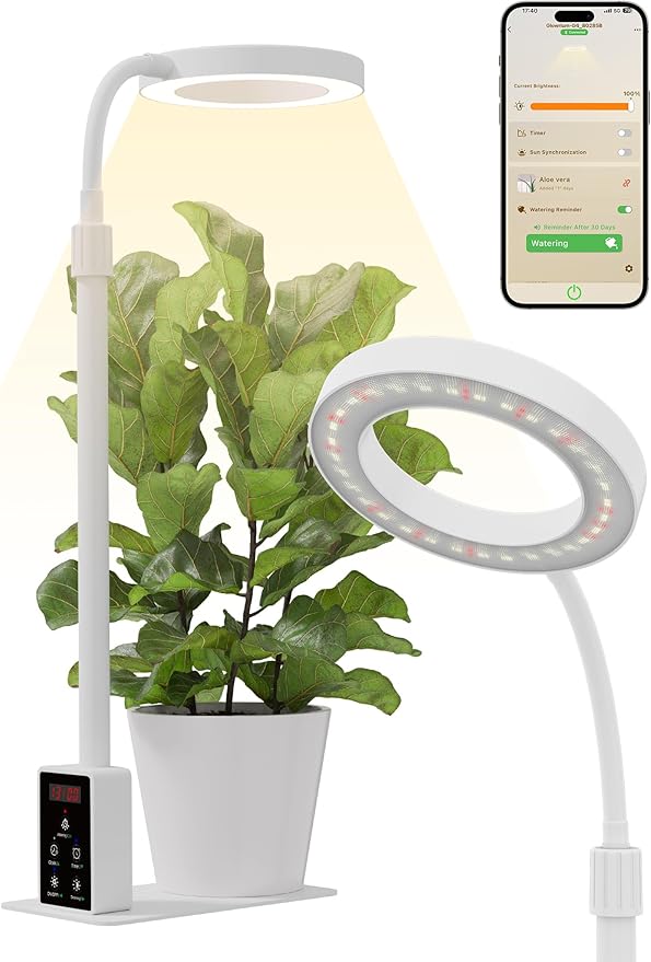 Professional LED Full Spectrum Grow Light for Indoor Plants, Hydroponic Growing System C038 (White, 8W)