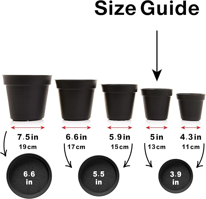 Mintra Home Garden Pots 4pk - Flowers, Herbs, Plants, Indoor, Outdoor, Colorful, Wholesale, Bulk (Teal, 13cm Diameter (5in))