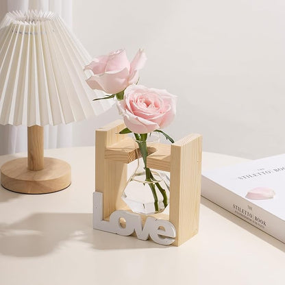 Cute Room Decor Home Decor Office Decor Desk Accessories Women Birthday Present Wife Ideas Propagation Station Vases Plant Terrarium Stuff Grandma Items Valentinesday Decorations for Her
