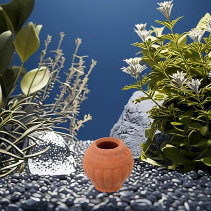 Alasum 2Pcs Mini Terracotta Pots Set for Succulent and Cactus Plants, Handmade Tiny Clay Planters for Indoor Desktop Nursery, Classic Natural Terracotta Flower Holders