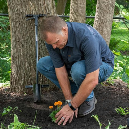Walden Backyards Perfect Planter - Long Handle Bulb Transplanter for Planting Flowers - Heavy Duty Garden Tool for Digging & Refilling Holes