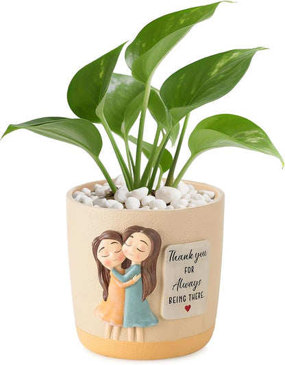 Gardening Gifts for Women: 5.3in Plant Pot Gifts for Gardener - Plant Mom Gifts for Gardener - Plant Pot Garden Gifts for Mom Friends Lady Christmas Birthday Mothers Day