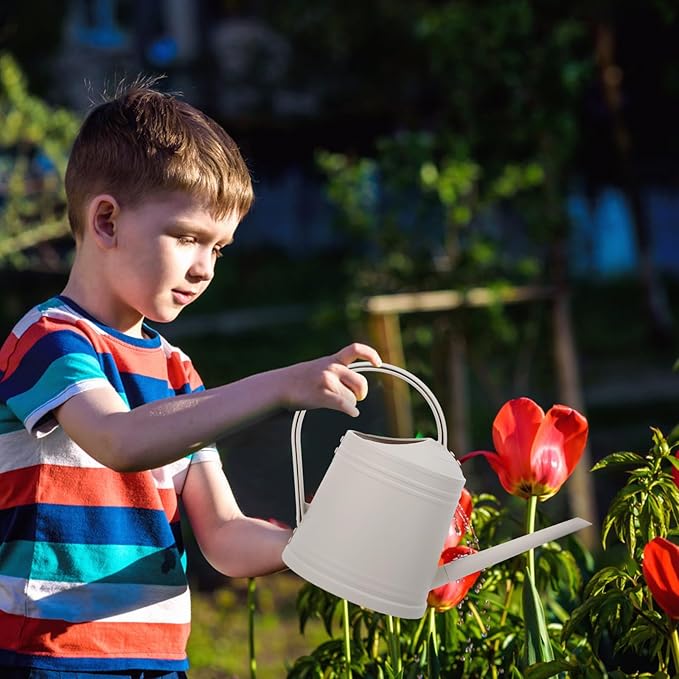 Small Indoor Watering Can for Houseplants 1.8L Plastic Watering Pot with Long Spout for Balcony and Indoor Gardening