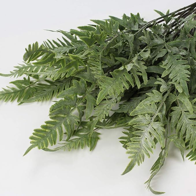 Briful 30" Artificial Boston Fern Plants Bushes Fake Shrubs Bush Greenery Plants Faux Fern Plant Large for Outdoors UV Resistant Garden Plants or Home Office Desk Indoor Decor 3pcs