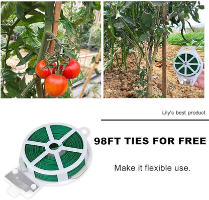 HOPELF 50 Pack 3ft Bamboo Plant Stakes for Wood Garden Sticks，Wooden Plant Supports，Bamboos，Trellis，Crafts, More Size Choices 8"/12"/16"//2'/3'/4'/5'/6'