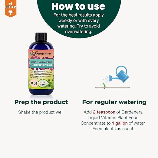 Gardenera Plant Growth Superfood for ALOE VERA with 18 Essential Vitamins & Minerals - Organic Plant Food Fertilizer - Micro-Fungi and Bio-Organisms for ALOE VERA Plant Care & Growth Enhancement - 8oz
