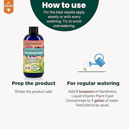 Gardenera Plant Growth Superfood for CALATHEA with 18 Essential Vitamins & Minerals - Organic Plant Food Fertilizer - Micro-Fungi and Bio-Organisms for CALATHEA Plant Care & Growth Enhancement - 8oz