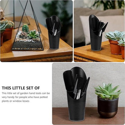 5pcs Succulent Gardening Tool Mini Hand Transplanting Tools for Indoor and Outdoor Plants Ergonomic Design Portable Gardening Accessory for Weeding Digging Pruning