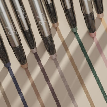 Julep Eyeshadow 101 Crème-to-Powder Waterproof Eyeshadow Stick Duo – Long-Lasting, Crease-Proof, Easy Apply with Built-in Smudger - Desert & Champagne