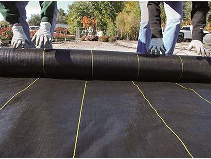 Dewitt 8-Pack Sunbelt Weed Barrier Fabric 3.2 oz, 4 x 300 Feet – Heavy-Duty Ground Cover Mat for Greenhouse Floors, Garden Rows, Raised Beds, Yard Gardening, and Outdoor Landscape Protection