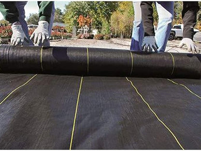 Dewitt 8-Pack Sunbelt Weed Barrier Fabric 3.2 oz, 4 x 300 Feet – Heavy-Duty Ground Cover Mat for Greenhouse Floors, Garden Rows, Raised Beds, Yard Gardening, and Outdoor Landscape Protection