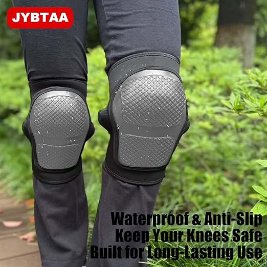 Work Knee Pads for Knee Protection, Kneepad for Men and Women, Gel Kneepads for Construction with Ergonomic Foam Cushion, Ideal Comfortable Gifts knee Pads for Roofing, Flooring Installation for Christmas, Gray L (1 Pair)
