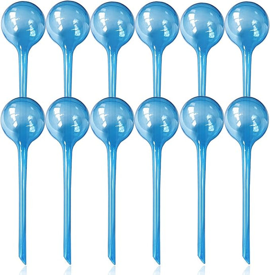 Large 12pcs Plant Watering Globes - Automatic Plant Watering Bulbs for Indoor & Outdoor Potted Plants, Durable Plastic Garden Watering Devices