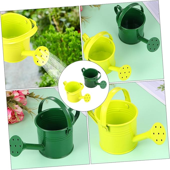 COHEALI 2pcs Iron Watering Cans for Modern Design Large Opening for Easy Refill Safe Material for Indoor and Outdoor Plant Gardening and Home Decoration
