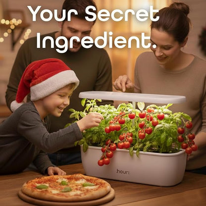 Nouri 12 pod APP Smart Garden for Home Cooks | Heirloom Tomato | Hydroponics Growing System | LED Grow Lights | Indoor Herb Garden Kit | Herb Growing Kit Indoors for Plant Lovers, Gardeners, Kitchen