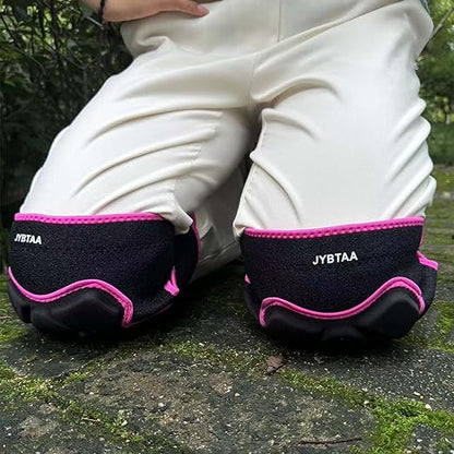 Men/Women Knee Pads, Garden Knee Cushion for Cleaning Floor, Waterproof Soft Knee Protector for Kneeling Crawling Work, Adjustable Flexible Foam Pad for Yard Tile Concrete for Christmas, Rose Red L. (1 Pair)