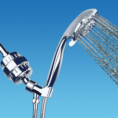 AquaBliss High Output Revitalizing Shower Filter - Reduces Dry Itchy Skin, Dandruff, Eczema, and Dramatically Improves The Condition of Your Skin, Hair and Nails - Matte Gold (SF100-GD)