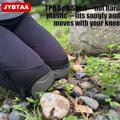 Work Knee Pads for Knee Protection, Kneepad for Men and Women, Gel Kneepads for Construction with Ergonomic Foam Cushion, Ideal Comfortable Gifts knee Pads for Roofing, Flooring Installation for Christmas, Gray L (1 Pair)