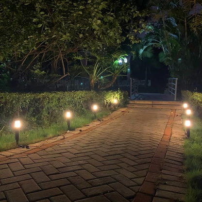 VOLISUN Outdoor LED Landscape Lighting,8-Pack 3W 12V Low Voltage Pathway Lights,Outdoor Waterproof Garden Lights,Aluminum Housing ETL Listed,CRI 90+,3000K Warm White for Driveway Sidewalk