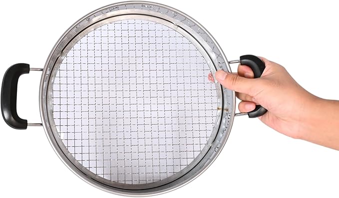 Multi-Purpose Soil Sifter with Handle | Includes 4 Changeable Screens | Ideal for Soil, Rock, Compost, and Debris Sifting