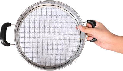 Multi-Purpose Soil Sifter with Handle | Includes 4 Changeable Screens | Ideal for Soil, Rock, Compost, and Debris Sifting