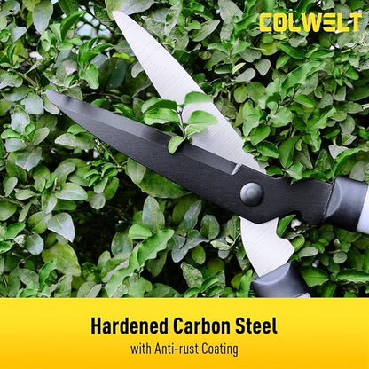 Colwelt Loppers Hedge Clippers Garden Shears 3Pcs, Compact Garden Loppers Shear Set with 17’’ Bypass Branch Cutters & Hedge Shears & Pruners, Tree Shrub Care Kit for Lopping with Soft Grip Handle