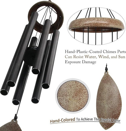 ASTARIN Wind Chimes for Outside Deep Tone,36 Inch Windchime Outdoors，Chimes for Outdoors,Sympathy Wind Chimes Memorial for Mom Dad，All Metal Wind Chime