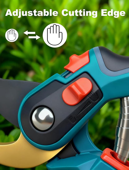 Professional Gardening Pruning Shears, Garden Clipper with High-Elasticity Spring, SK5 Steel Blades, Adjustable Handle Opening, Plant Pruners for Branch Cutting