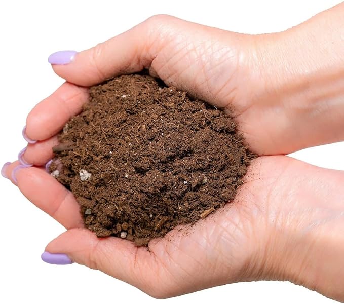 GARDENERA Premium Bamboo Potting Soil Mix - (10 Quart Bag)