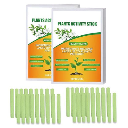 18/36Pcs Plant Fertilizers Indoor Plant Food Spikes Fertilizers Sticks Outdoor Plant Nutrition Growth