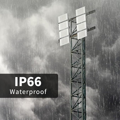LED Flood Lights Outdoor, 800W(4750W Equivalent) 80000LM 6000K All Aluminum Shell IP66 Waterproof, 4 Heads Adjustable Wide Outside Lighting for Parking Lot, Yard, Street, Stadium