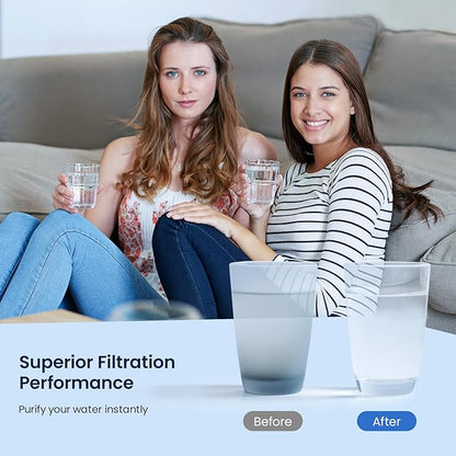 GLACIER FRESH Replacement for RPWFE, RPWF (Built-in CHIP) Refrigerator Water Filter, Compatible with GFE28GYNFS, GFE28GELDS, PFE28KELDS, PFE28KYNFS, GFD28GELDS, PWE23KELDS, PWE23KMKES, 1 Pack