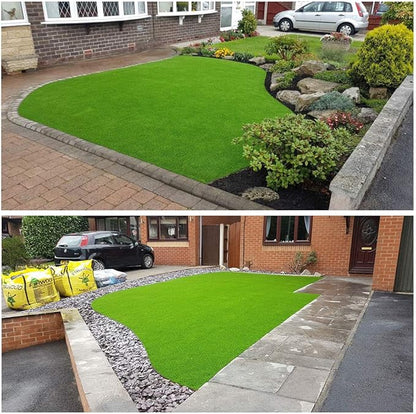 Artificial Grass Lawn Turf 10 FT x 82 FT(820 Square FT) 0.8inch Realistic Synthetic Grass Mat, Indoor Outdoor Garden Lawn Landscape for Pets,Fake Faux Grass Rug with Drainage Holes