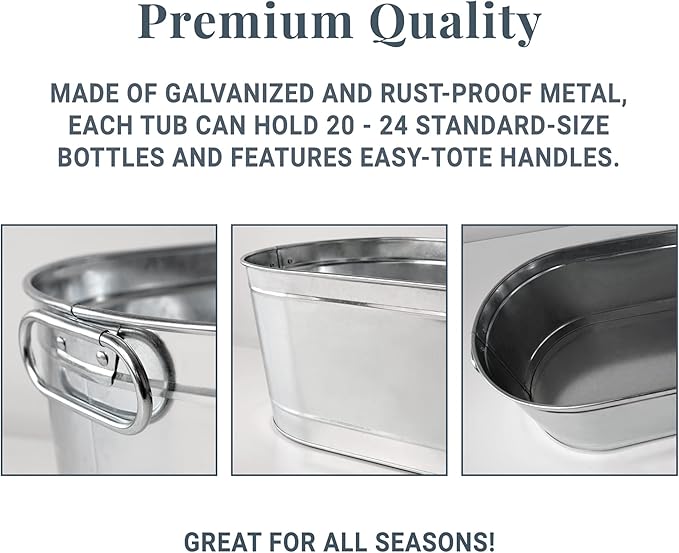 Let's Make Memories Personalized Planter Tub for Mom Grandma Wife - Custom Engraved Decorative Metal Flower Pot - Mothers Day from Family Daughter Son Kids - 5.5 Gallons - Any 2-Line Message w/Stand