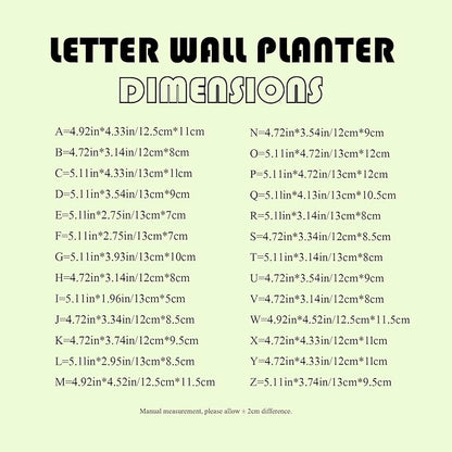 Wood Letter Wall Planter Terrariums Propagation Station with Test Tube Clear Flower Vase for Hydroponics Custom Vertical Garden Walnut DIY Home Decor Hanging Plant Holder Alphabet
