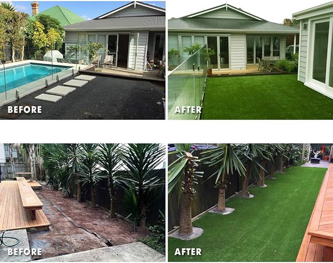 Petgrow Synthetic Artificial Grass Turf 9FTX39FT for Indoor Outdoor Dog Synthetic Grass Mat, Party Wedding Christmas Balcony Garden Astro Turf Rug,Drainage Holes Faux Fake Grass Rug Carpet for Pets