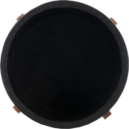 SAFAVIEH Outdoor Collection Jesper Natural/Black Concrete Planter
