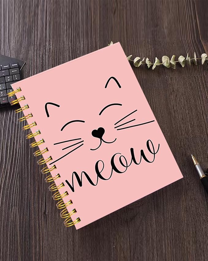 iampanda Spiral Journal Notebook,Strong TwinWire Binding with Premium Paper for Girl Women,Funny Design 60 Sheets A5 College Ruled NotebookJournal,Perfect for School Office Home Gifts,Cute Animal
