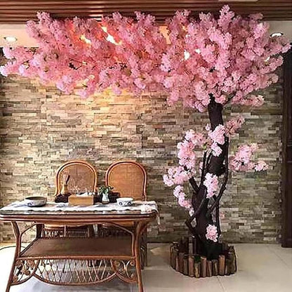 Cherry Blossom Tree Wishing Tree Handmade Shopping Wedding Party Indoor and Outdoor Decoration Artificial Cherry Blossom Tree (6.5ft/6.5ft)