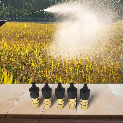 30-Piece Adjustable Misting Nozzle Set, Brass Spray Sprinkler for Garden Watering, Compatible with 47mm Hoses