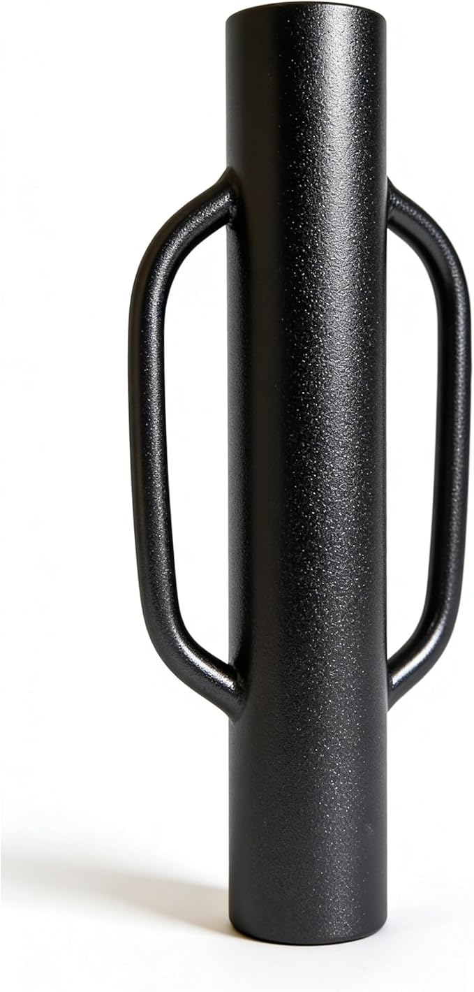 MTB Garden 16 Inch Black Fence Post Driver with Handle 12 LB Steel T Post Pounder Portable Hand Post Rammer for Wooden Posts U Channels Fence Posts, 16 Inch Post Pounder Good for Small Projects
