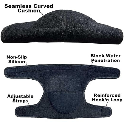 Work Knee Pads for Men Women, Soft Gardening Kneeling Pad with Thick Foam for Cleaning Weeding, Safety Knee Protector for Tactical Mechanic Yard Concrete Floor for Christmas, Black M (1 Pair)