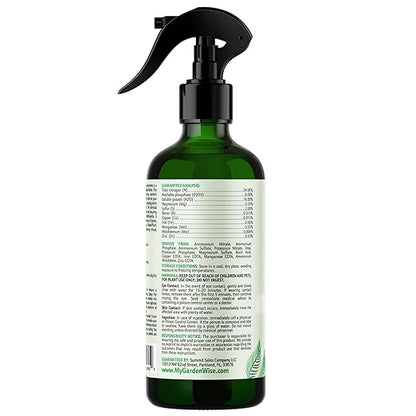 Professional Foliar Plant Spray with Essential Micronutrients 3-1-2 for Snake Plants, Dracaena trifasciata, Sansevieria - Liquid Fertilizer - Plant Food - Plant Shine - Plant Care (16 OZ)