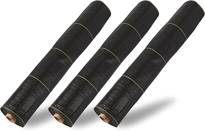 Dewitt SBLT4300 Sunbelt Woven Weed Barrier Landscape Fabric Ground Cover, 4-Foot Width x 300 Feet (3 Pack)