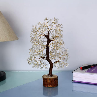 YATSKIA Clear Quartz Crystal Tree of Life - Feng Shui Money Tree - Meditation Decor - Crystals Home Decor - Crystal Gifts for Women