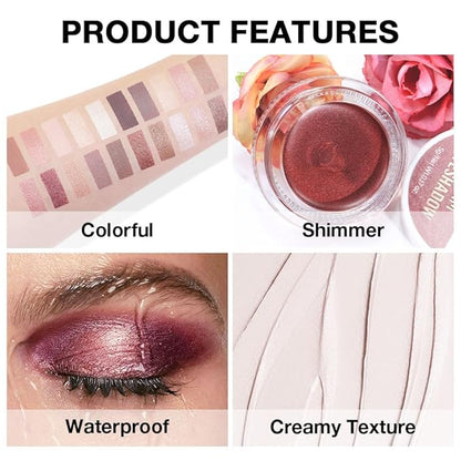 Single Cream Bright Nude Matte Eyeshadow Palette Makeup, Natural Single Mini Instant Holographic Eyeshadow For Older Women, Sombras Crema Para Ojos, Talc, Paraben & Cruelty Free, R01
