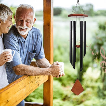 MUMTOP Wind Chimes for Outside - Deep Tone Memorial Sympathy Wind Chimes Outdoor, 35.4 Inch Windchimes Clearance for Garden, Patio,Yard Decor Gift