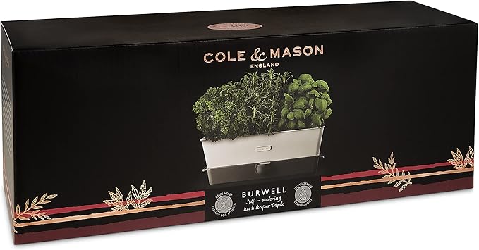 Cole & Mason Burwell Self-Watering Potted Herb Keeper Triple